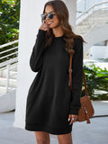 On the Go Long Sleeve Mini Dress with Pockets