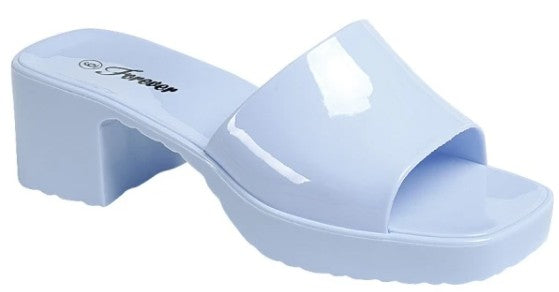 ON THE LIST JELLY HEEL BLUE