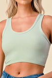 Priority Crop Tank in Sage
