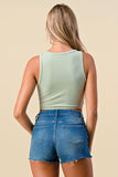 Priority Crop Tank in Sage