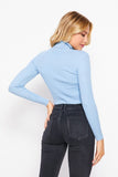 Bring The Joy Basic Turtleneck Blue
