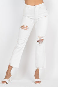 TAKE THE TOWN STRAIGHT JEANS IN WHITE