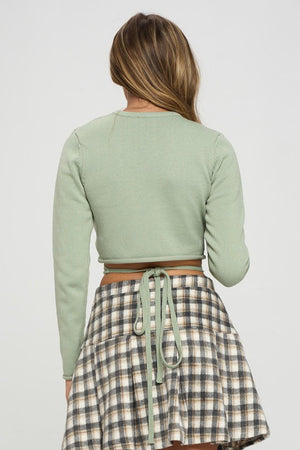 Under Wrap Sweater in Sage