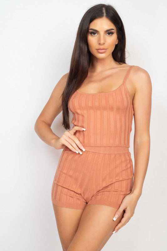 Taking The Lead Ribbed Cami Top