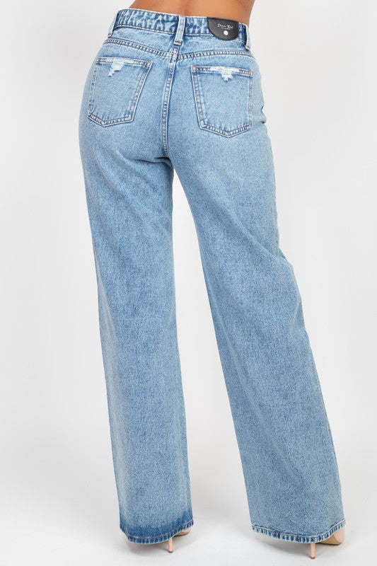 LUCKY SHOT WIDE LEG DENIM