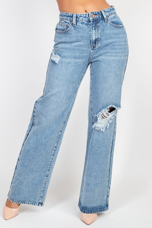 LUCKY SHOT WIDE LEG DENIM