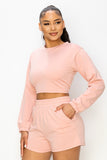 PLANS ARE OPEN PULLOVER PINK