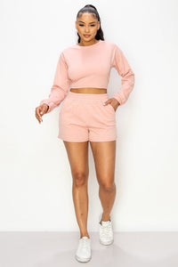 PLANS ARE OPEN SHORTS PINK