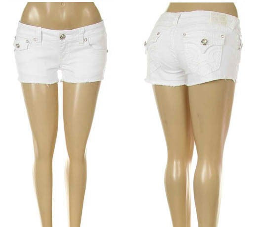 L.A. Idol White Classic Cutoff Shorts