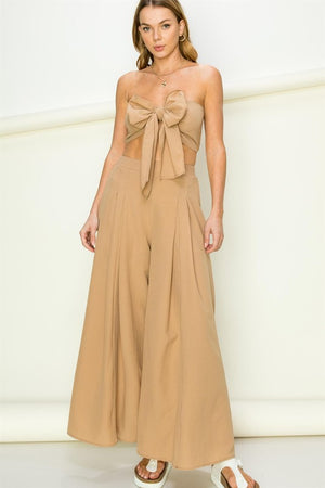 OUT OF OFFICE STRAPLESS TOP MOCHA