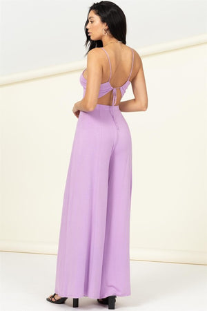 CALL THE GIRLS JUMPSUIT LAVENDER