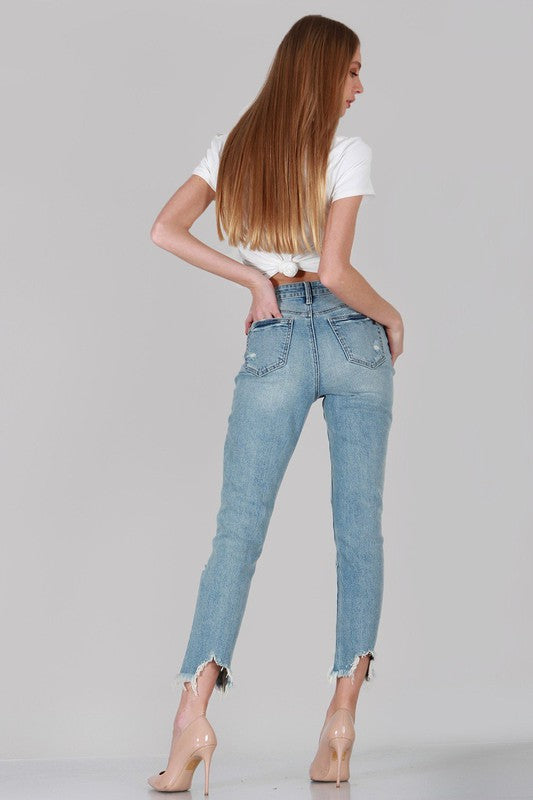 Upper Side Mid Rise Relaxed Skinny Jean