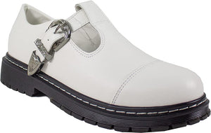 Demi Leather Loafer White