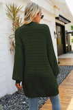 Open Front Dropped Shoulder Cardigan