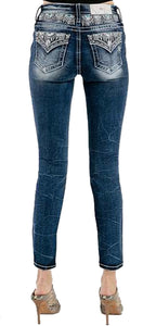 MISS ME SUN DANCE MID-RISE SKINNY JEANS M3826S