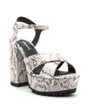 SNAKE EYES CHUNK HEEL