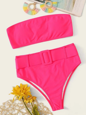 BARBIES BEACH PARTY HIGH WAIST 2PC BIKINI