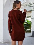 On the Go Long Sleeve Mini Dress with Pockets