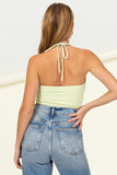 THINK IT THROUGH LACE UP TOP