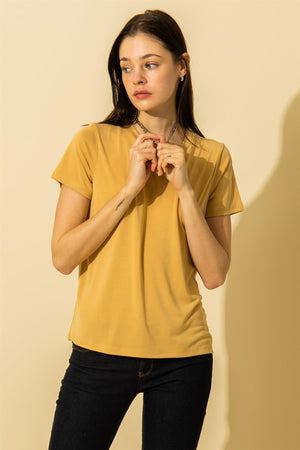 Never Out Of Style Top Mustard