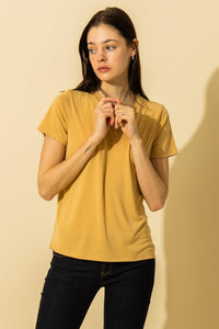 Never Out Of Style Top Mustard