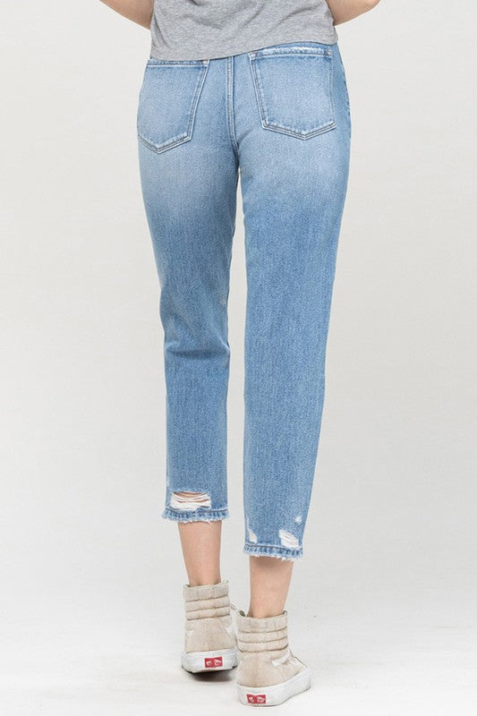 Vervet Destiny Distressed Mom Jean