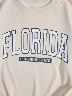 FLORIDA SUNSHINE STATE Dropped Shoulder Sweatshirt