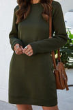 On the Go Long Sleeve Mini Dress with Pockets