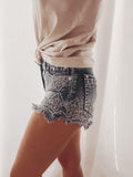 GRACE IN L.A. SERINDIPITY CUTOFF HIGHWAISTED SHORTS