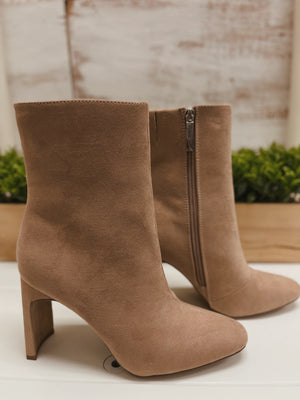 Rogue Warm Taupe Suede Bootie