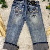 DOORBUSTER* Little girls miss me Capri sz 10 jk5772p