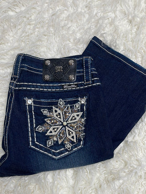 Miss Me Mid Rise Boot jeans mp7096b sz 28