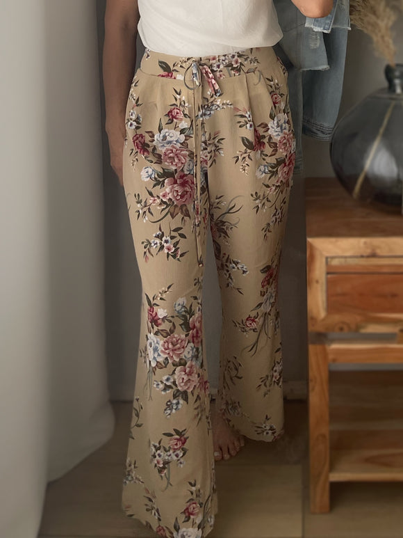 Fresh Flowers Wide Leg Pants