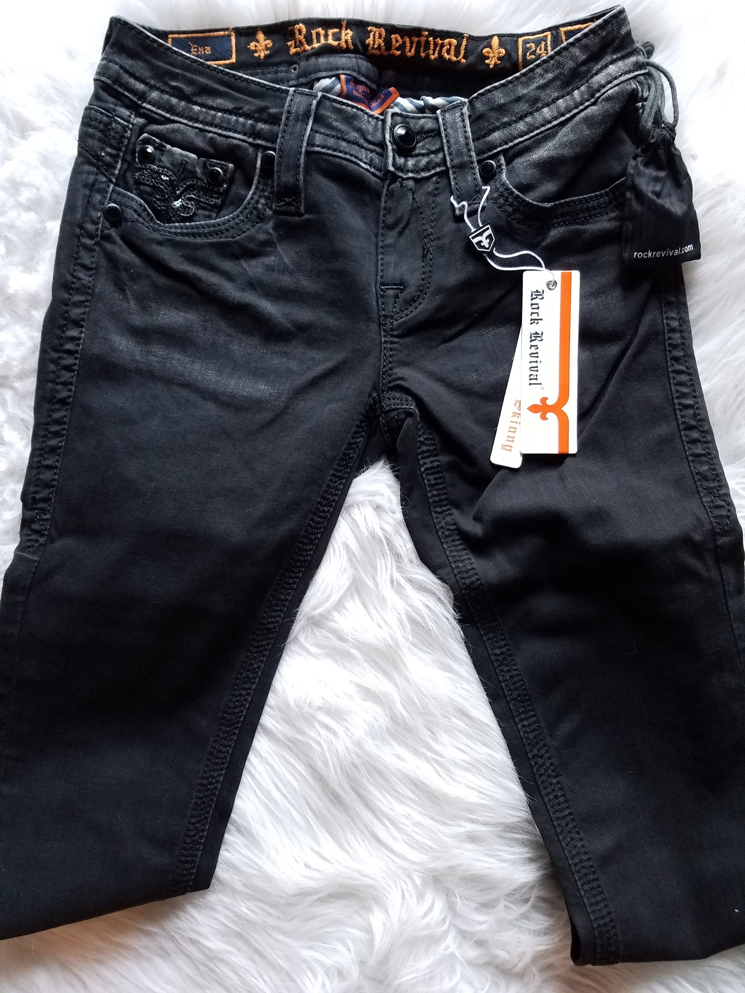 ROCK REVIVAL ENA S21 BLACK SKINNY JEANS - decadenceboutique - 3