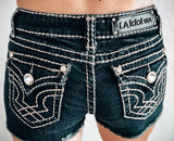 L.A. Idol Tan Stitch Classic Cutoff Shorts