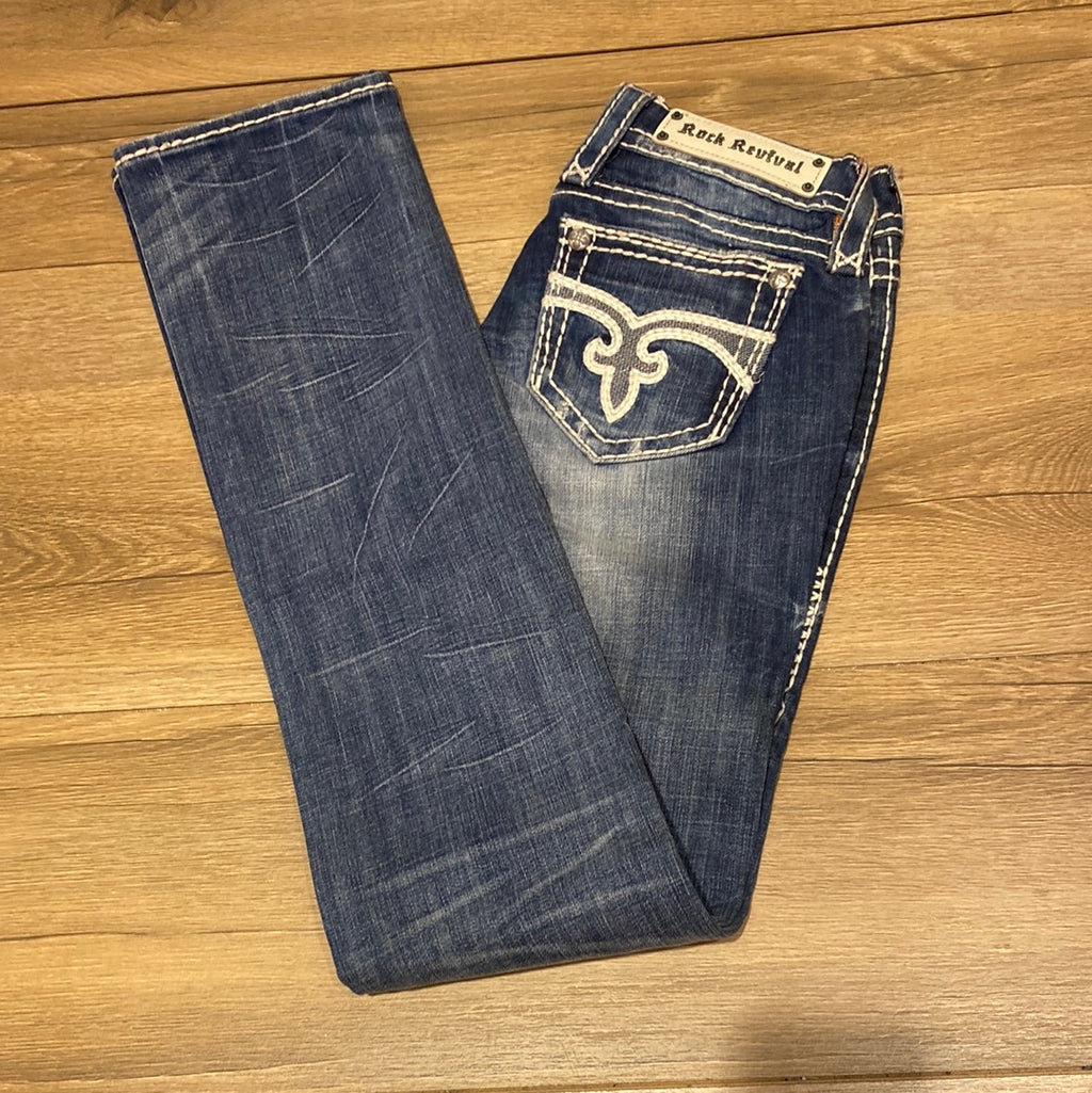 Rock revival Zoey straight size 26