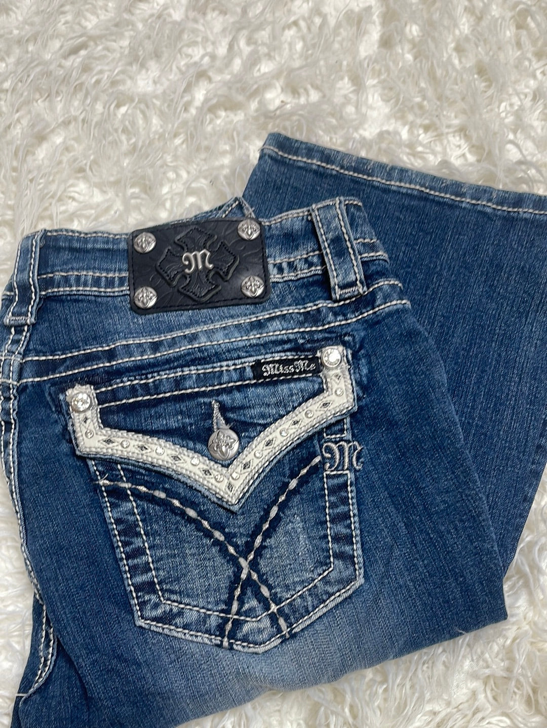 Miss Me Signature Boot jeans je6185b2 sz 30