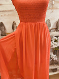 TROPIC LIKE IT'S HOT DRESS CORAL