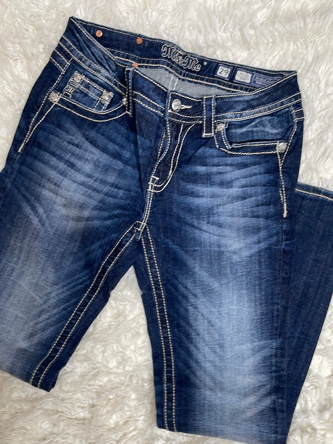 Miss me MidRise Skinny jeans My8272s sz 29
