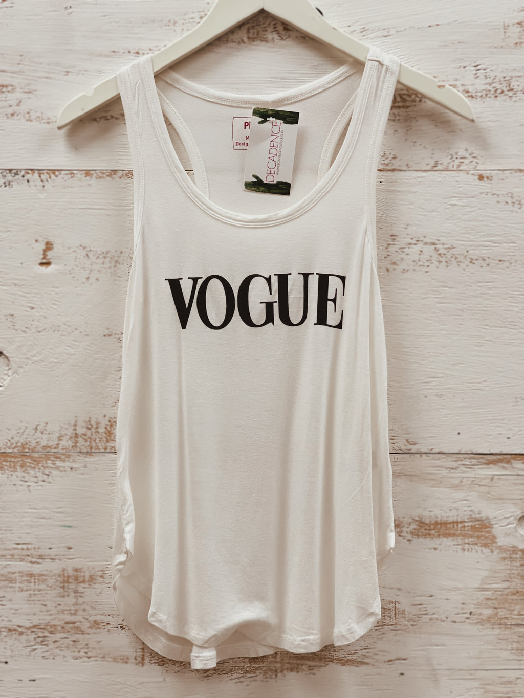 Vogue Tank Top White