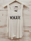 Vogue Tank Top White