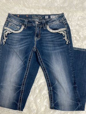 Miss Me Signature Boot jeans je6185b2 sz 30