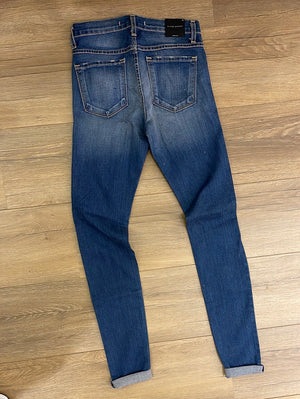 Flying Monkey Rise & Grind Distressed Dark Wash Skinny Jeans