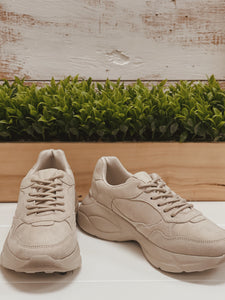 L.A. TO NEW YORK SNEAKER IN OATMEAL SUEDE