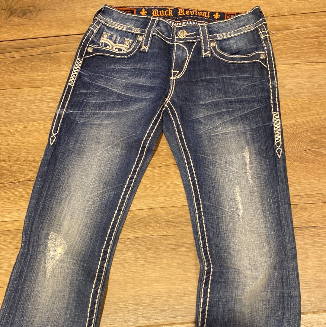 Rock revival Zoey straight size 26