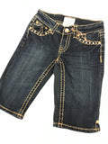 L.A. IDOL SHINING CROSS TAN BERMUDA SHORTS