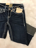 L.A. IDOL CLASSIC DARK WASH CAPRIS